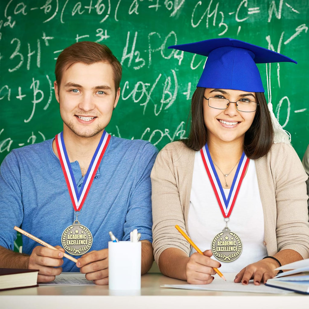 Quelay 30 Pcs Gold Medals - 2'' Award Trophies for Adults | Perfect for Competitions & Graduation Parties
