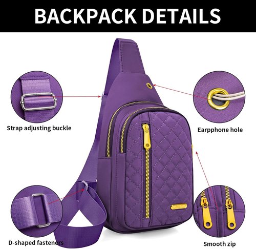 Aisijimo Small Sling Bag - Casual Crossbody Backpack for Women & Men | Compact & Stylish Design