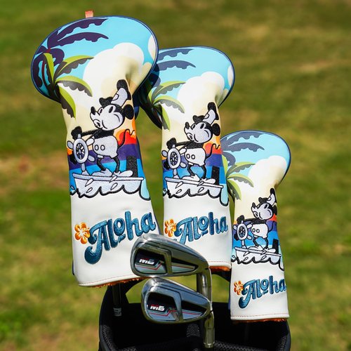 LZFAN Golf Club Head Cover Golf Head Cover Driver Headcover Fairway Wood Headcover Hybrid Club Head Cover AIOHA Blue