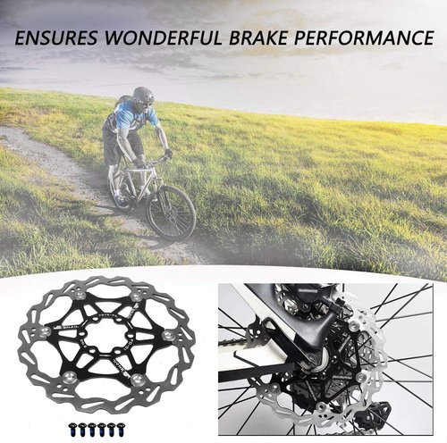 Newgoal 160mm 180mm Bicycle Disc Brake Rotor Bike Disc Brake Sets with 6 Bolts Fit for Road Bike,Mountain Bike,MTB,BMX（Aluminum Alloy and Stainless Steel）