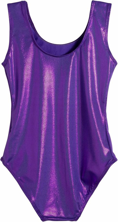 Domusgo Gymnastics Leotards - Sparkly One-Piece Tumbling Outfits for Girls