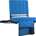 Sport Beats Stadium Seats - Padded Bleacher Chairs with Back Support & Shoulder Strap - Comfortable Seating