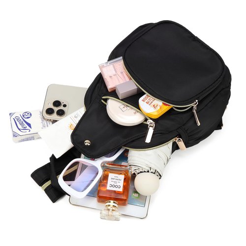 Xsecnua Small Crossbody Sling Bag for Women, Mini Backpack Sling Backpack Convertible Chest Bag for Travel Daypack