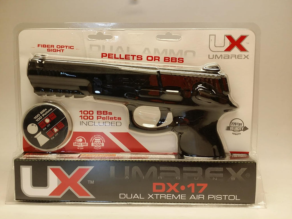 Umarex DX17 .177 Caliber BB Gun Air Pistol - Includes 200 Steel BBs for Enhanced Shooting Experience
