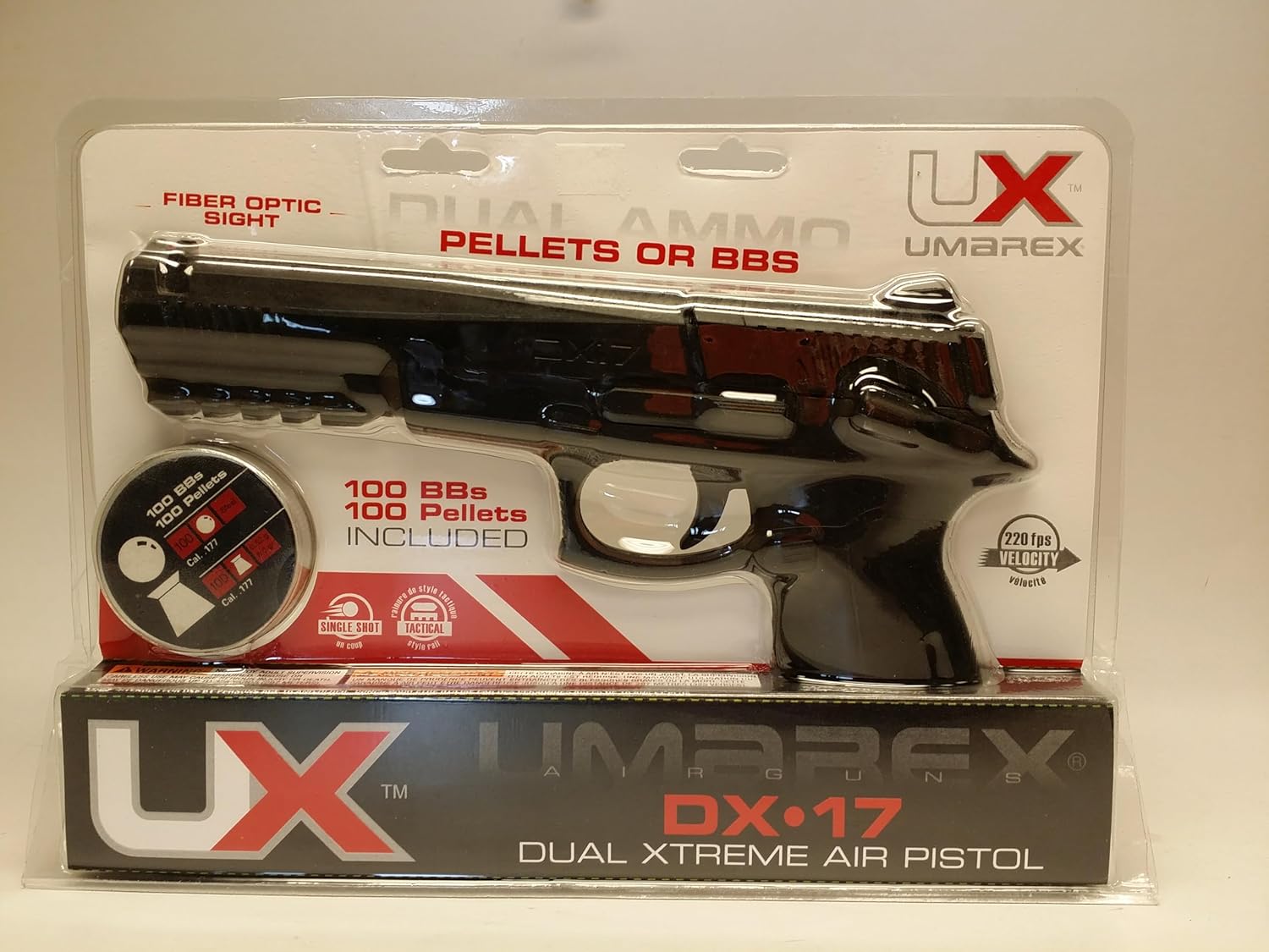 Umarex DX17 .177 Caliber BB Gun Air Pistol - Includes 200 Steel BBs for Enhanced Shooting Experience