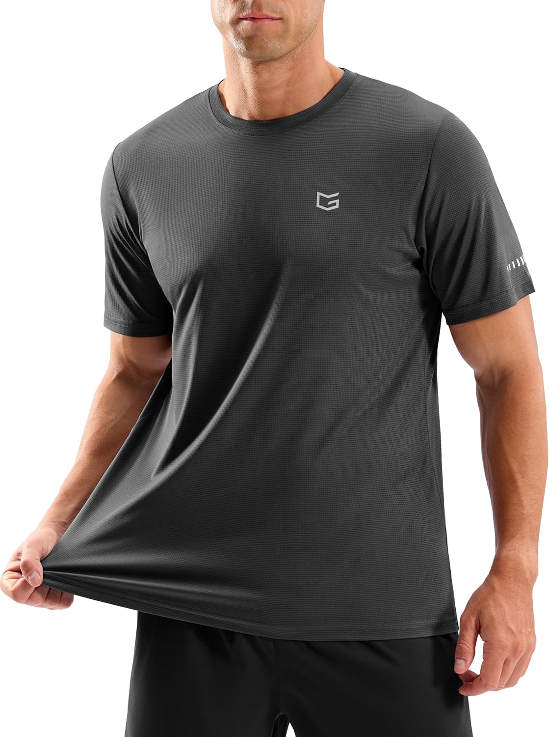 Skiennix Men's Breathable Workout T-Shirts - Lightweight Cooling Dry Fit UPF 50+ Sun Protection Tee