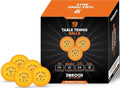 High-Performance 3-Star Table Tennis Balls - 40+ ABS Competition Grade | Pack of 9, 18, 36, or 72 | Orange or White