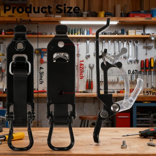 AZBNRUY 6P Metal Rubber Shovel Mount for Roof Rack/Truck/Truck Bed, Jeep UTV Offroad Roof Rack Truck Shovel Mount, Shovel Holder for Truck & Quick Release Axe Holder Clamp Mounting Brackets Kit-Black
