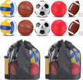 Deekin 12-Piece Sport Ball Set for Kids - Official Size Basketball, Football, Volleyball & More | Includes Bag & Pump