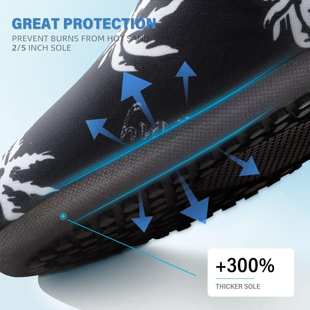 Skiennix Water Shoes - Quick-Dry Aqua Socks for Men & Women | Ideal for Beach, Pool, Yoga & Camping