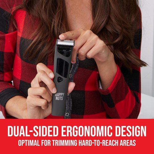 HAPPY NUTS The Ballber Pro Electric Groin & Body Hair Trimmer - Waterproof Men's Grooming Kit for Sensitive Areas