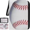 Baseball Card Binder - 4 Pocket Trading Card Holder with 400 Pockets & 50 Removable Sleeves | Portable Album for Collectors