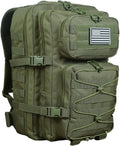 Skiennix Military Tactical Backpack - 3-Day Assault Pack with Molle System | Black, 38L Capacity