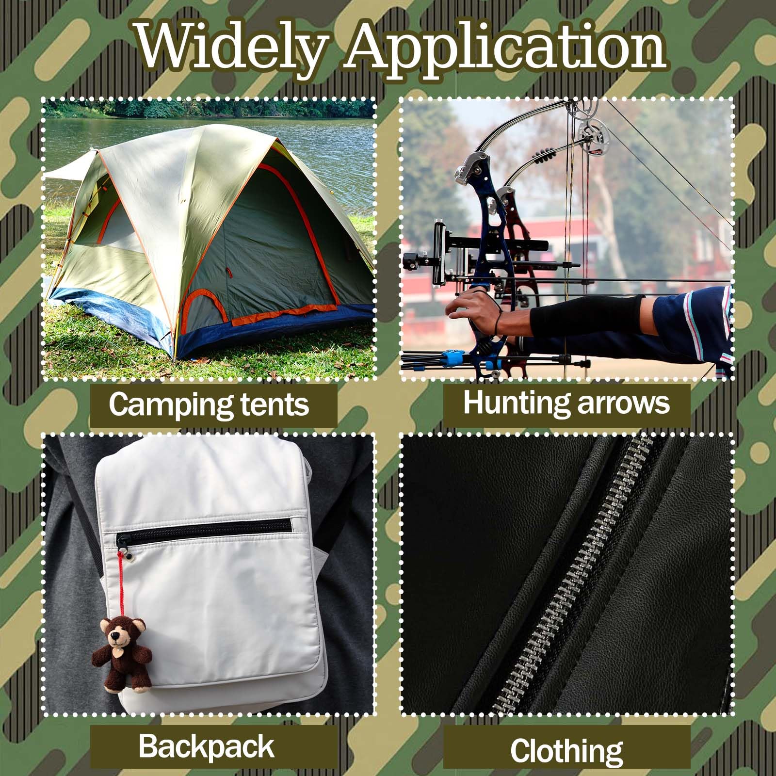 6Pcs Hunting Zipper Wax Sticks Portable Snap Lubricant Sticks Camouflage Snap Stick Zipper Lubricant Zipper Lube for Hunting Clothing Backpacks Tents Wetsuits Drysuits