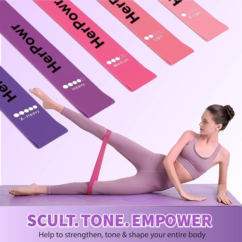 HerPowr Pilates Kit with Weights, Pilates Kit with Ankle Wrist Weights, Pilates Set, at Home Pilates Kit, Pilates Sets for Women, Pilates Essential kit, Pilates Accessories, Pilates Workout Sets
