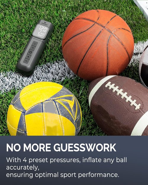 ETENWOLF P200 Electric Ball Pump - Rechargeable with L1 Flashlight | Portable & Efficient
