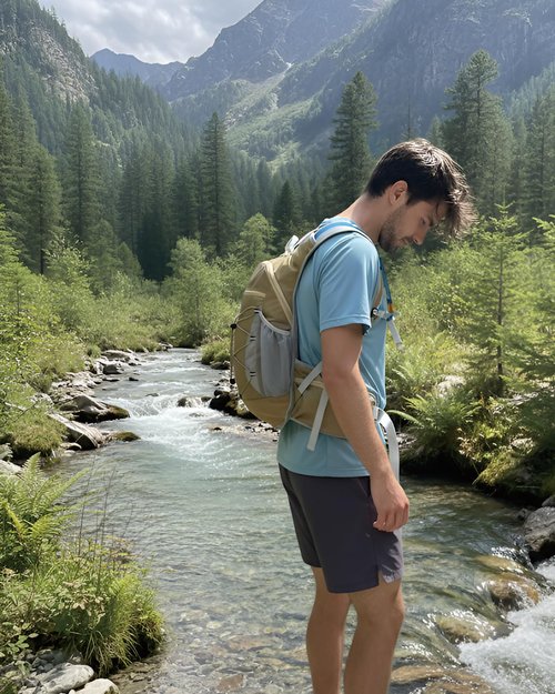 Hydration Backpack with 2L Water Bladder - Lightweight 15L Daypack with Phone-Sized Hip Belt Pockets, Anti-Chafe Cotton Edging & No-Bounce Straps - Small Water Backpack for Hiking, Running, Skiing