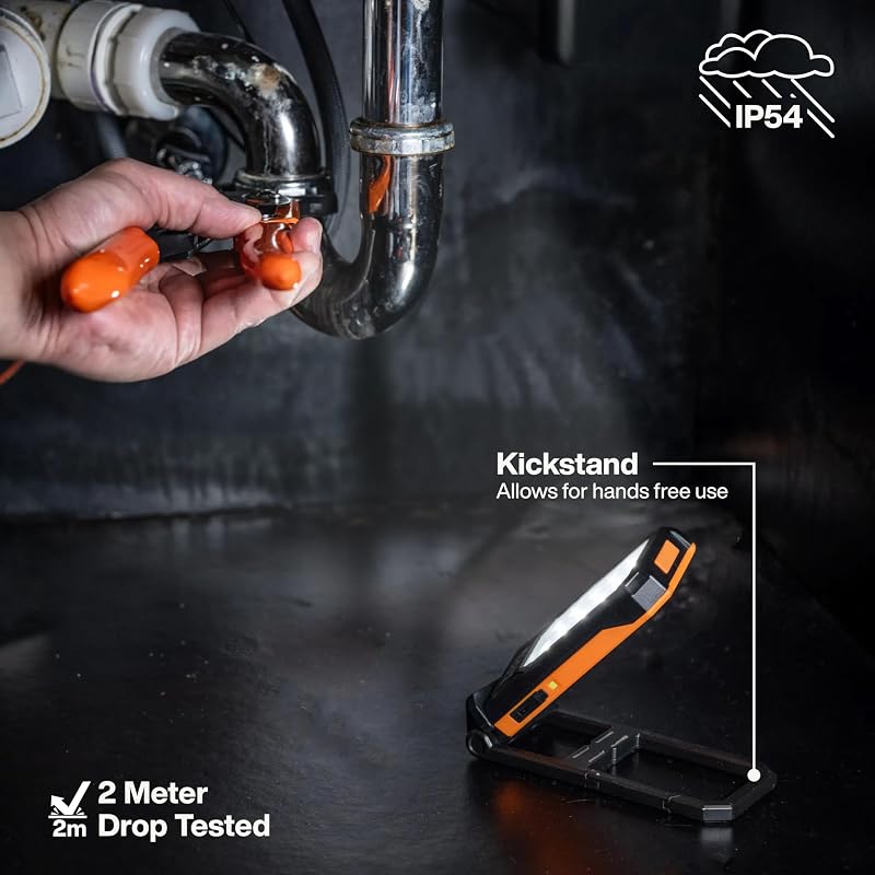Klein Tools Slim Rechargeable Personal LED Work Light - 360° Rotating, USB-C