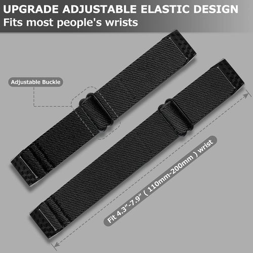 ShuYo 8 PACK Bands Compatible with Fitbit Charge 4 / Charge 3 / Charge 3 SE, Adjustable Replacement Watch Bands Fitness Sport Band Wristband for Women Men