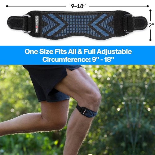 NEENCA Knee Strap Brace - Patella Tendon Support with Gel Pad for Pain Relief | Ideal for Runners & Athletes