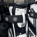 Magnetic Golf Cart Sleeve Utility Strap - Securely Attach Your Lightweight Golf Accessories to Your Cart with Powerful Magnets and Durable Design, Golfer Accessories, Golf cart Accessories (Black)