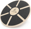 ProsourceFit Wooden Balance Board - Non-Slip Wobble Trainer for Stability | 15.75in Diameter, 360° Rotation