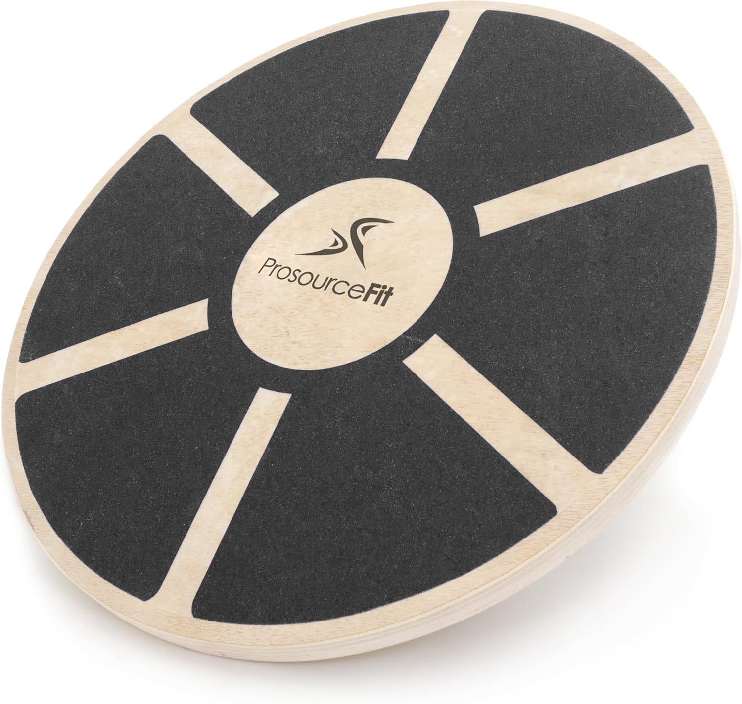 ProsourceFit Wooden Balance Board - Non-Slip Wobble Trainer for Stability | 15.75in Diameter, 360° Rotation