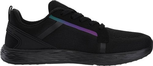 WHITIN Men's Wide Width Shoes Zero Drop Size 10 10.5 Athletics Running Walking Tennis Sports Breathable Sneakers Lightweight Rubber Black 44