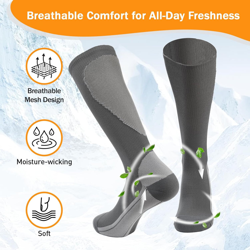 Skiennix Men’s Soft Athletic Socks - Comfortable Sports Socks for Running | Daily Wear