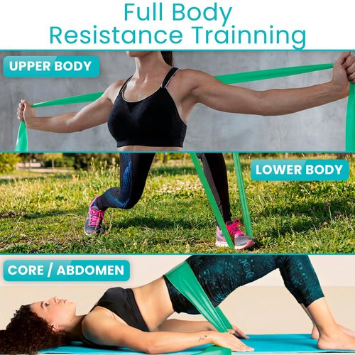 Vive Resistance Band Rolls (75 Feet) - Non-Latex Professional Box for Physical Therapy, Lower, Upper Body Exercise Workout - 25 Yard Straight Elastic for Strength Training, Rehabilitation, Women