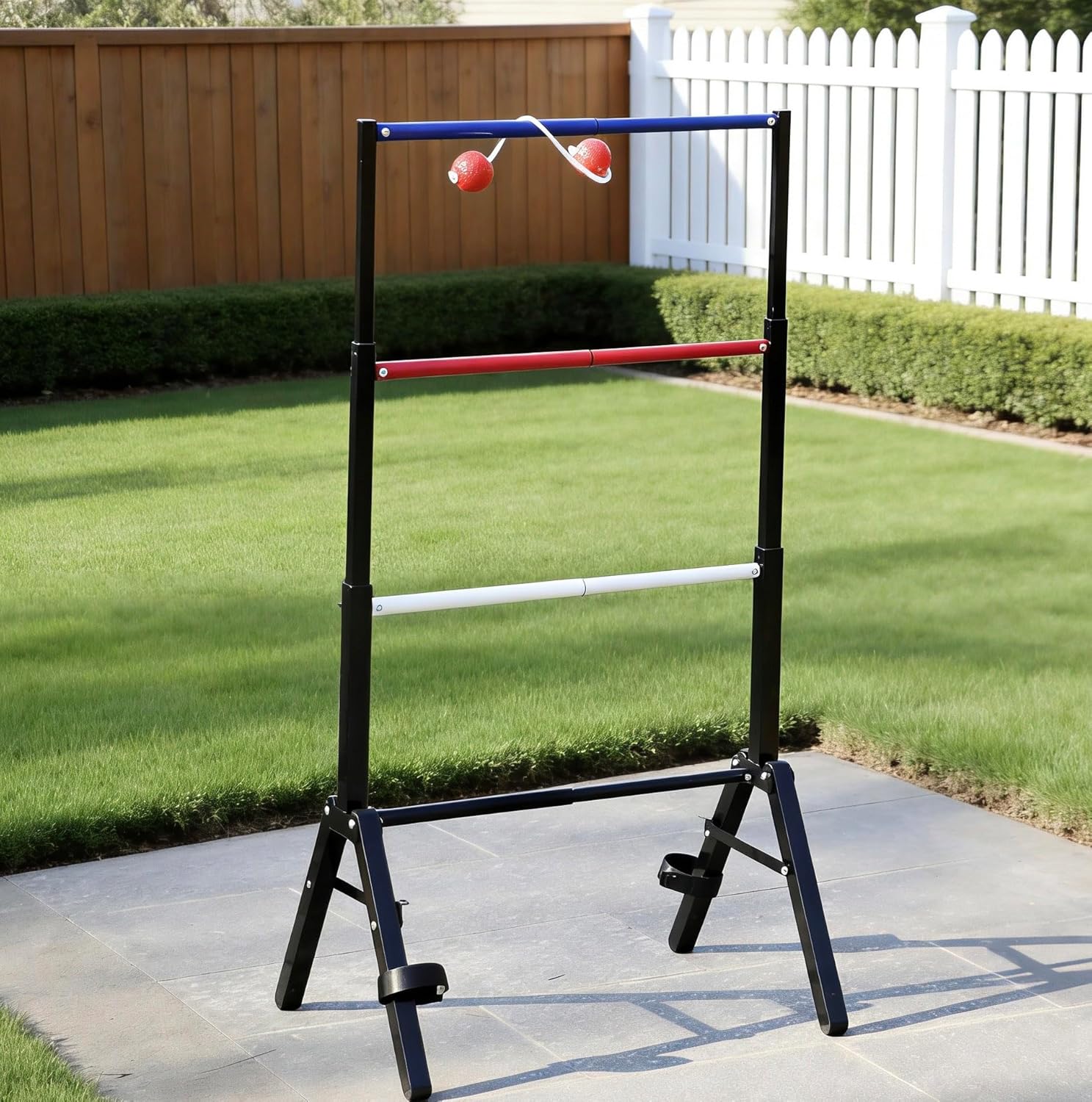 Skiennix Metal Ladder Ball Set - Portable Ladder Toss for Outdoor Games | Includes Carrying Case, 6 Bolas & Scoreboard