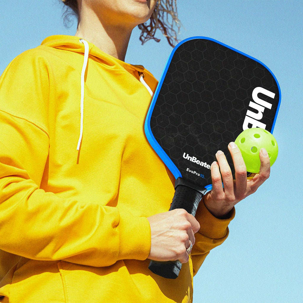 UNB10 Pickleball Paddles Set of 2, USAPA Approved Carbon Fiber Pickleball Paddles 16mm Set, Pickleball Paddle for Men and Women, Lightweight Pickleball Rackets Including 4 Pickle Balls & Bag