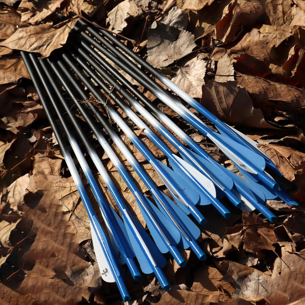 S F Crossbow Bolts - Carbon Arrows for Hunting & Target Practice | Pack of 12