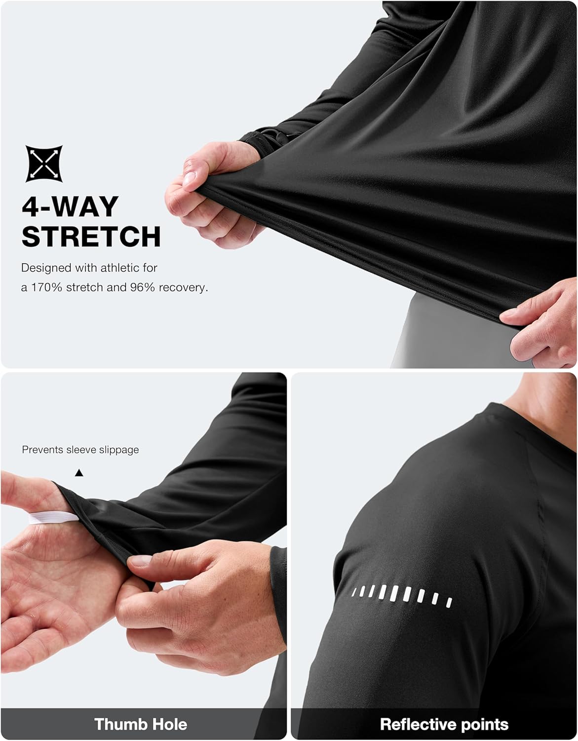 Skiennix Men's Long Sleeve Sun Protection Shirt - UPF 50+ | Lightweight & Comfortable