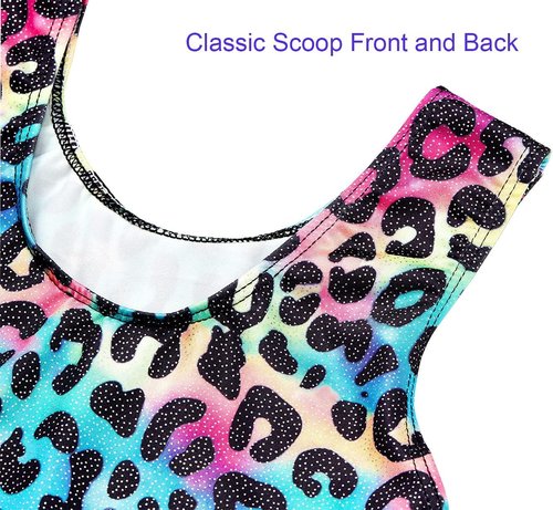 Domusgo Gymnastics Leotards - Sparkly One-Piece Tumbling Outfits for Girls | Comfortable Fit