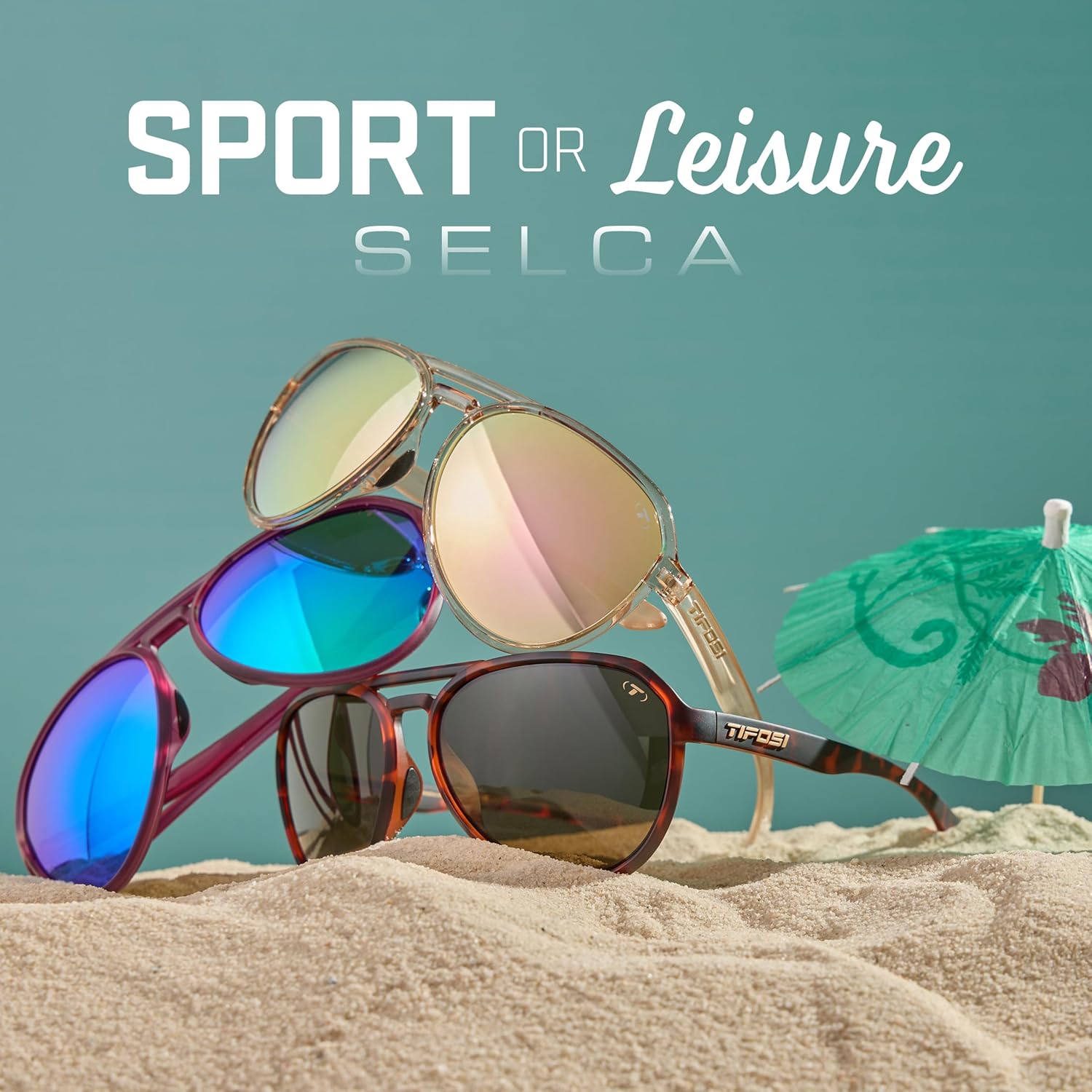 Selca Tangle-Free Aviator Sunglasses for Men & Women | Perfect for Golf, Hiking & Active Lifestyles
