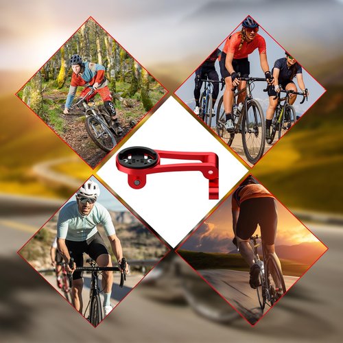 BIKOOCO Out Front Adjustable Bicycle Mount - Bike for Garmin Extended Mountain Bike Computer Road Mountain Cycling GPS Combo Extended Bike Accessories for 38mm Handlebar