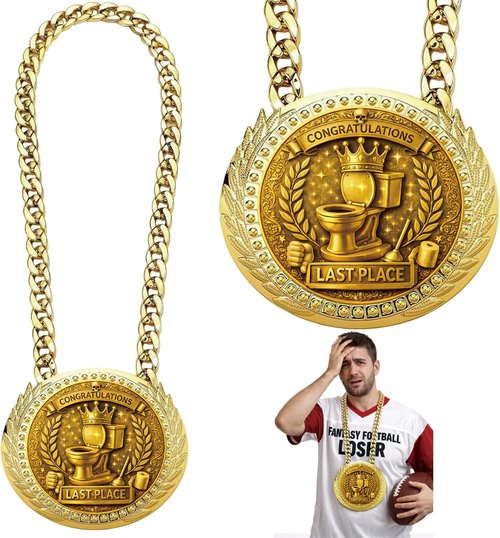 Goat Medal Champion Chain - Sports Award Medal for Football, Soccer & Basketball | Fun Trophy for All Ages