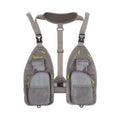 Allen Company Ultra-Light Gallatin Strap Fly Fishing Vest, Fits up to 4 Tackle/Fly Boxes, 14 Accessory Pockets, Gray/Lime