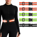 PT Glow Reflective Belt | 5-Piece Running Sash Set for Night Safety - Adjustable & Lightweight, 1 Black, 2 Orange, 2 Green