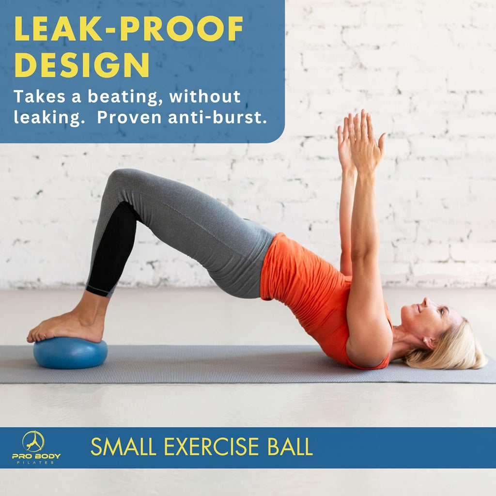 ProBody Pilates Ball 9 Inch - Small Exercise Ball for Core Stability, Yoga, & Physical Therapy