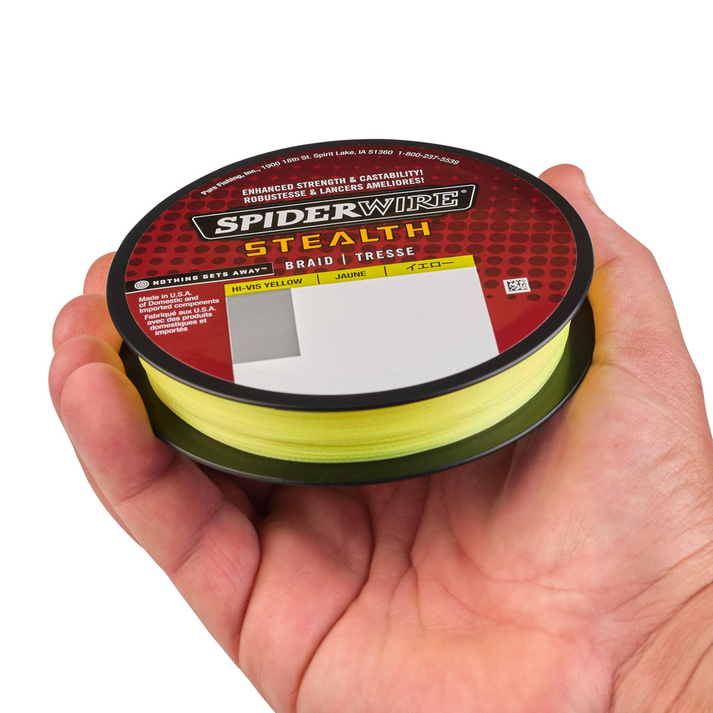SPIDERWIRE SCS20Y-125 Stealth, 125-Yard/20-Pound, Hi-Vis Yellow