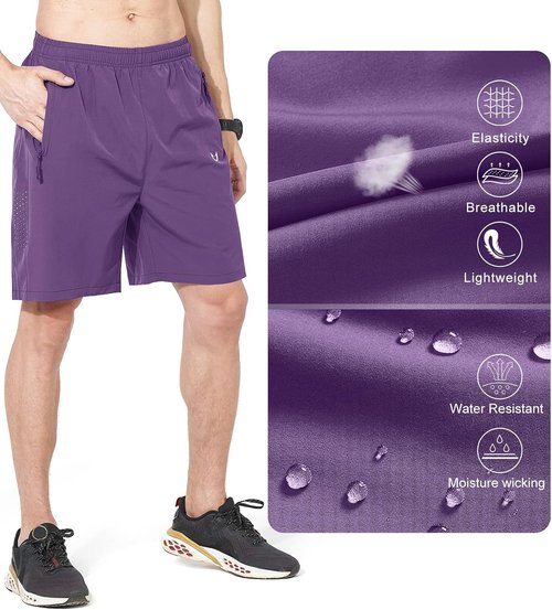 NORTHYARD Men's Athletic Running Shorts - Quick Dry Lightweight Gym Workout | 5" 7" 9" Options