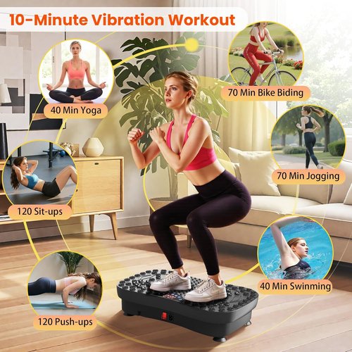 AXV Vibration Plate - Full Body Fitness Machine for Lymphatic Drainage & Weight Loss | Shaker Pad for Home Gym