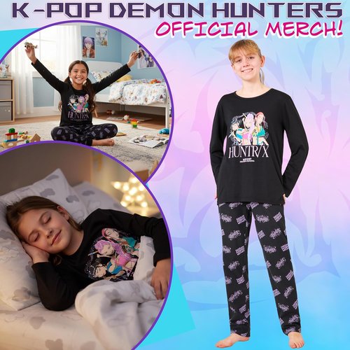 Huntrix Saja | KPop Demon Hunters 2-Piece Pajama Set for Girls Ages 5-14 - Stylish & Comfortable