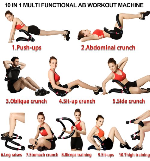 eHUPOO Ab Machine Ab Workout Equipment,Sit Up Exercise Equipment For Stomach Workout, Adjustable Abdominal & Strength Trainer For Men & Women,Fitness Exercise Equipment For Home.US Patented