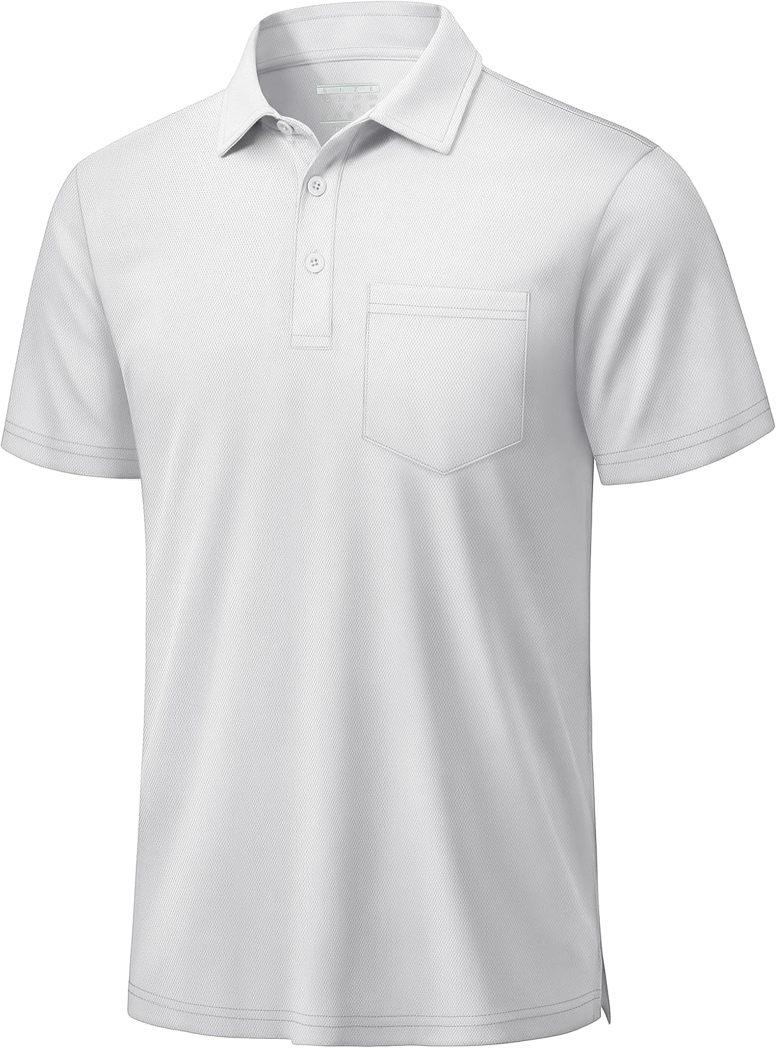 TACVASEN Men's Polo Shirt - Performance Dry Fit Golf Shirt with Pocket | Casual Short Sleeve