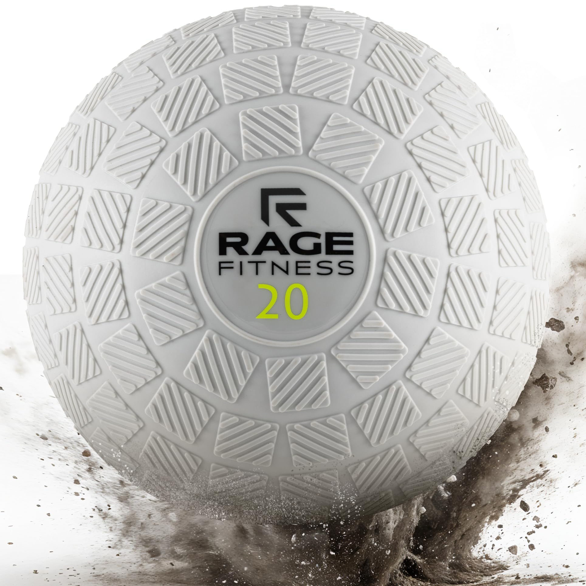 Rage Fitness Slam Ball,10, 15, 20lb Medicine Balls, Tread Texture For Firm Grip, Full Body Workout Dynamic Weighted Balls for Exercise, Smash Balls for Strength, Conditioning, Cardio and Core Workouts