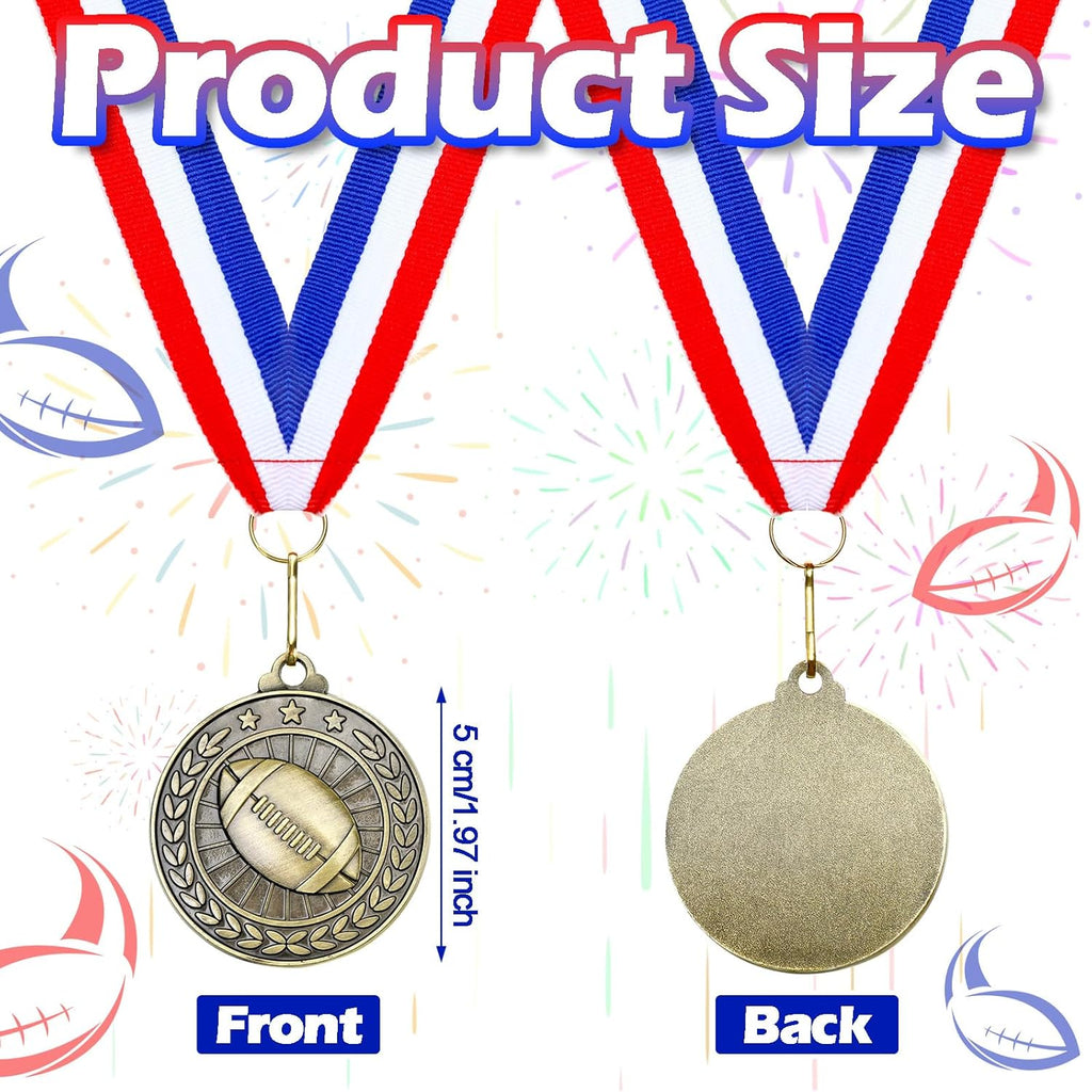 Remuuly Gold Sports Medals - 30 Pcs Bulk Set for Basketball, Soccer, Baseball & More | 2" Awards