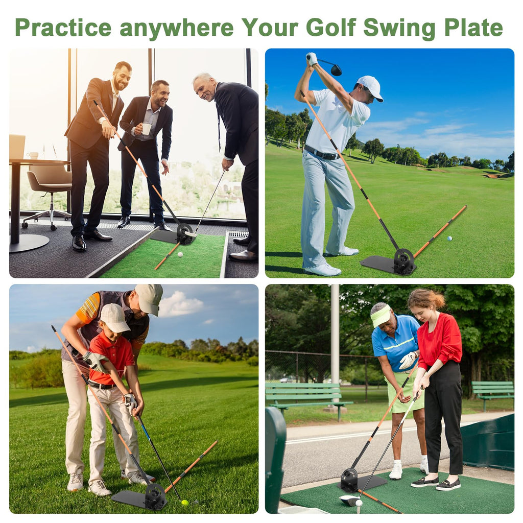 SMBDFOD Golf Alignment Stick Holder,Professional Swing Trainer,Golf Swing Plane Trainer Aid for Aiming Putting Swing,Golf Teaching, Multi-Functional for All Levels of Golfer